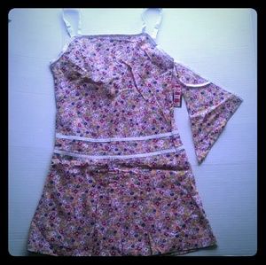 Girls 2 pc adjustable straps fun summer sundress